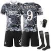 Special Edition Dragon Jersey Mbappe 9 Fan Soccer Shirt 2526 Black White Adult Youth
