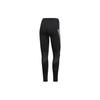 adidas Zapytaj Spr Lt 3S Pasiaste Dzianinowe Spodnie Treningowe Fitness Damskie Spodnie Czarne DQ3554