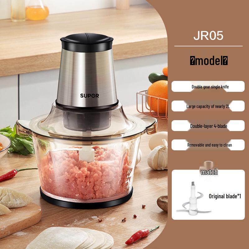 Carefully Selected - SUPOR Multi-Functional Household Meat Grinder: Electric, Large Capacity for Meat Mincing and Processing.