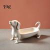 PLA Material Storage Box Dachshund Jewelry Tray, Decorative Organizer for Rings Earrings And Keys, Office Desk Stationery Holder Cute Resin