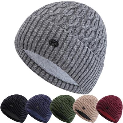 Νέο Στυλ Unisex Dandy Καπέλο Μοντέρνα Μαλακά Σκουφάκια Χειμερινό Καπέλο Με Γούνα Ζεστό Καπέλο Για Άνδρες Γυναίκες Πυκνό Πλεκτό Καπέλο Σκι Αθλητισμού