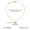 Heart Pendant Necklace Titanium Steel Women Layering Chain Light Luxury Elegant Jewelry Gift for Her