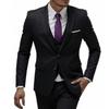 Two-piece Suit Men's Fashionable Gentleman Business British Style Solid-color Banquet Host Casual Wedding Suit