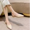 Women Pointed Toe Sandals 2024 Spring New Fashion Shoes Trend Slides Dress Slingback Flip Flops Elegant Walking Classic Slippers