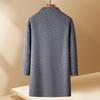 FAPAI Men's Double-Breasted Wool Blend Overcoat