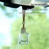 Car Air Freshener Pendant with Rope - Glass Bottle Fragrance Decanter for Bathroom