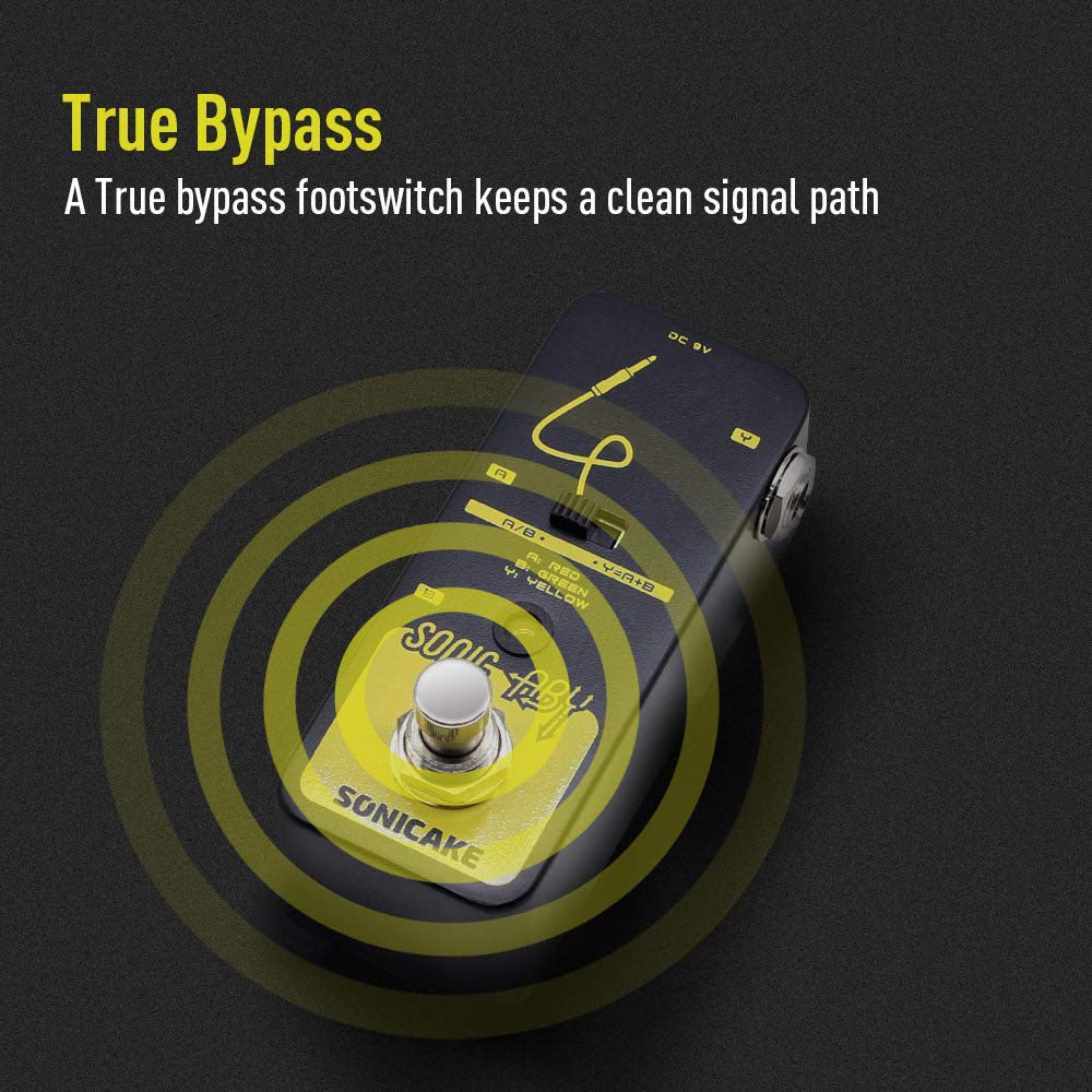 SONICAKE ABY True Bypass Line Selector Pedal