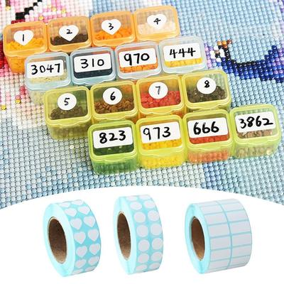 Tools Diamond Painting Stickers Classification Distinguish Label Stickers Diamond Color Sticker
