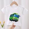 Tayo the Little Bus Print Kids T-shirt Children's Clothes 2026 Summer Cartoon Cute Baby Girls Clothing Boys Short Sleeve T Shirt