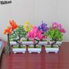 Artificial Plants Decoration Potted Bonsai Small Tree Pot Fake Plant Potted Zen Garden Ornaments Table Home Room Decoration