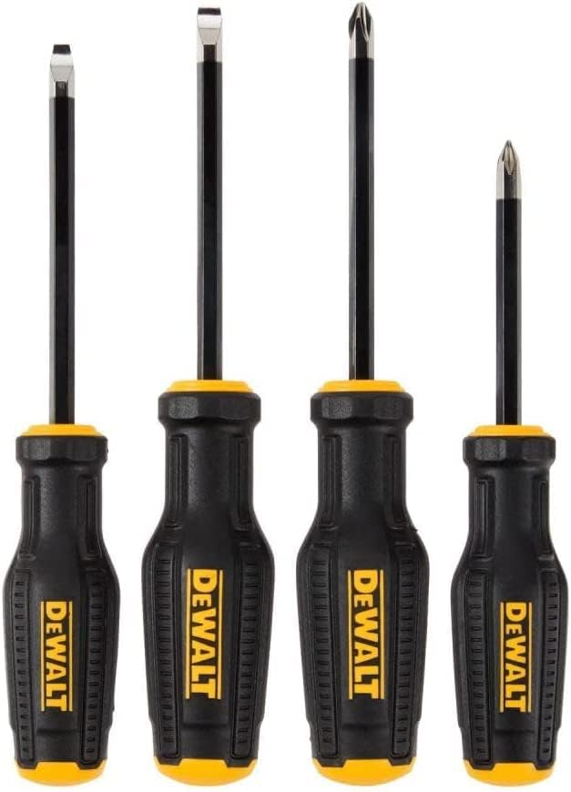 DeWalt Tough Series Screwdriver Set of 4 with Magnet, DWHT65101 [Parallel Import]