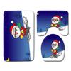 Christmas Bathroom Floor Mat Toilet Three-Piece Set