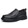 Men's Leather Shoes Genuine Leather 2025 Autumn Platform Shoes Men's Round Head Versatile Non-slip Breathable Casual Shoes Pure Cowhide