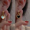 Boucles d'oreilles tulipe rétro françaises boucles d'oreilles amour design temperament sens des détails boucles d'oreilles diamant boucles d'oreilles mode coréenne