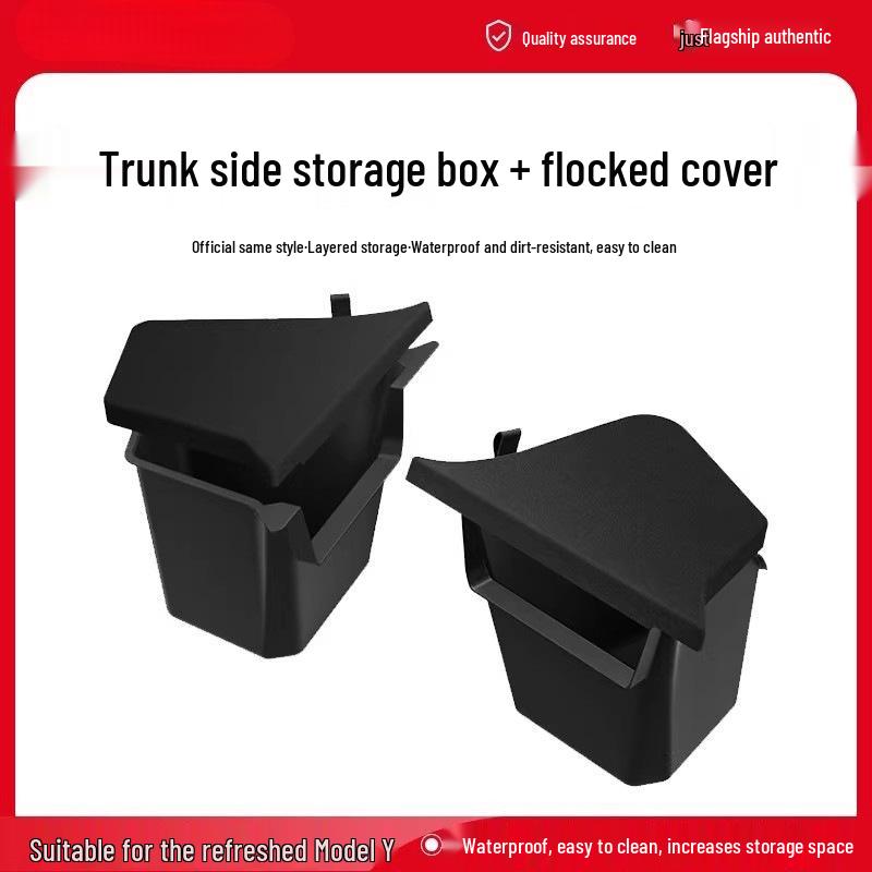 Tesla Model Y Trunk Side Storage Cover - Interior Modification Accessory