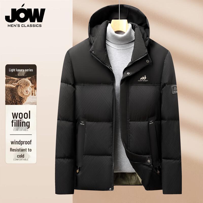 

JOW Men s Detachable Hood Winter Padded Jacket 3XL