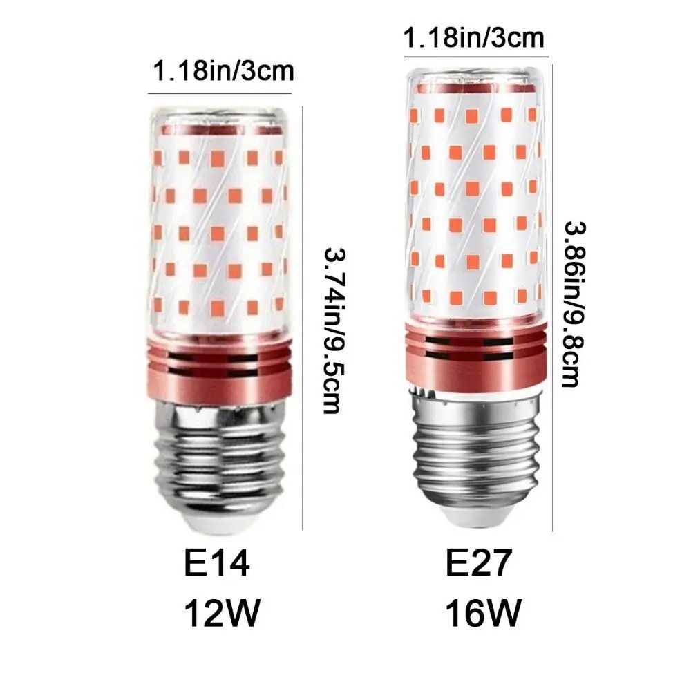 Bright PC Corn Lights Red Aluminum Lantern Light Bulb No Flicker Replace LED Bulbs Festival Lighting