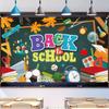 1pc, back-to-school decorative banner, back-to-school campus classroom decorative banner, made of polyester material