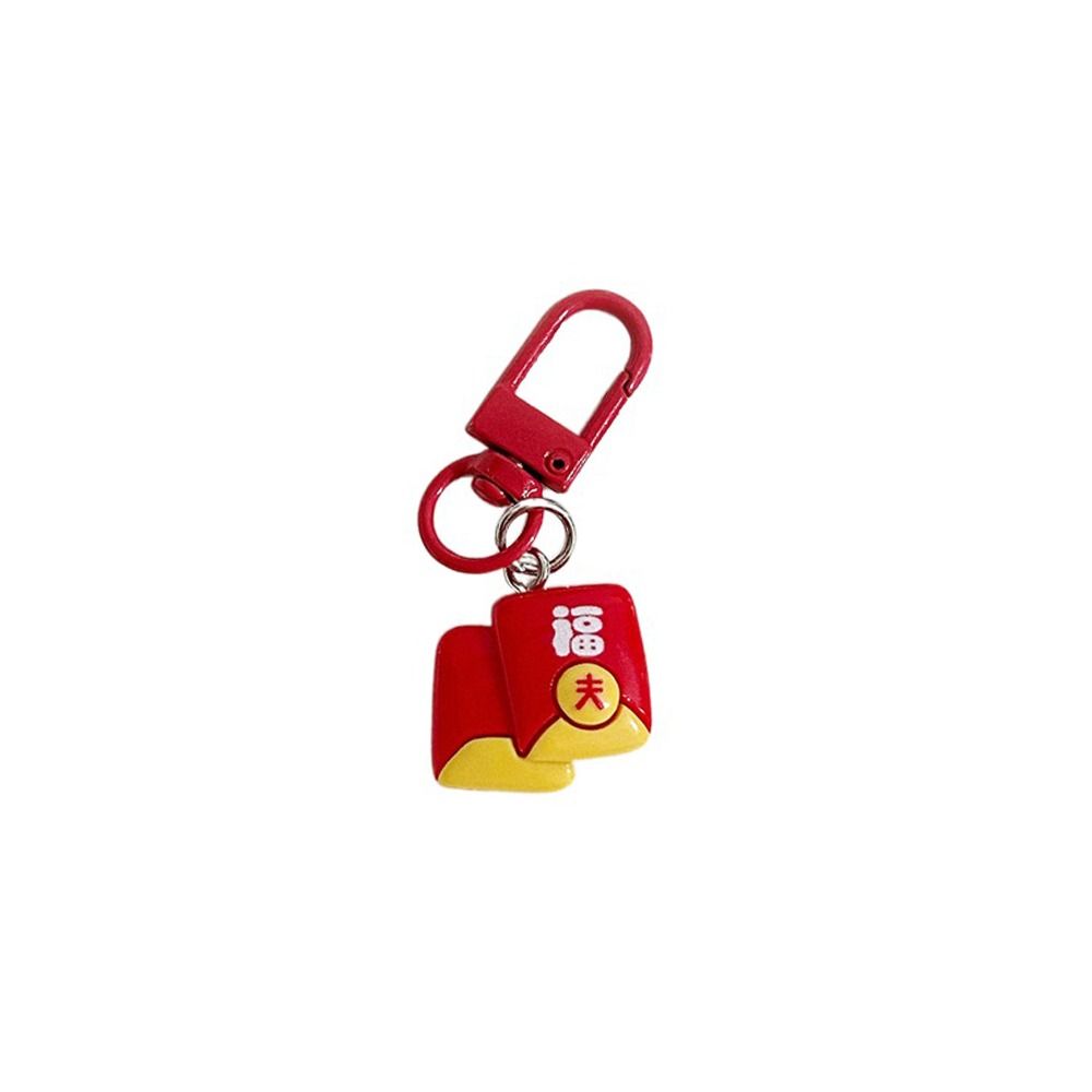 Firecracker Chinese Knot Pendant Lucky Bag Red Lantern Keyring  Birthday Gift