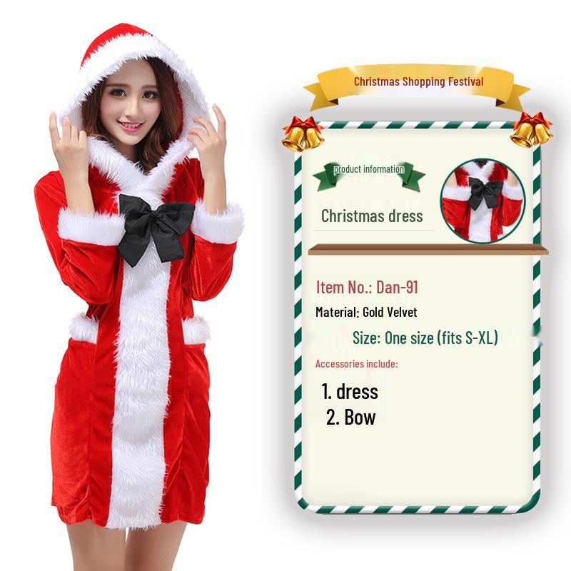 2023 Weihnachtsmann Weihnachtskostüm und Cosplay-Outfit-Set