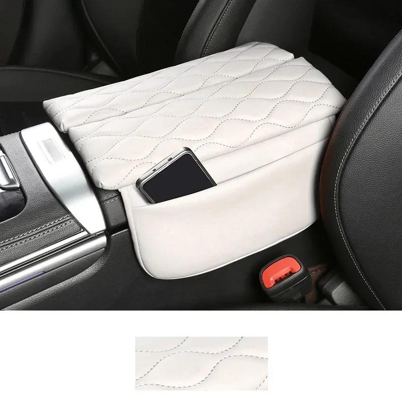 For Mercedes Benz C CLE GLC Class W206 X254 Center Armrest Box Console Box Storage Box Leather Trim Cover Interior Acccessories