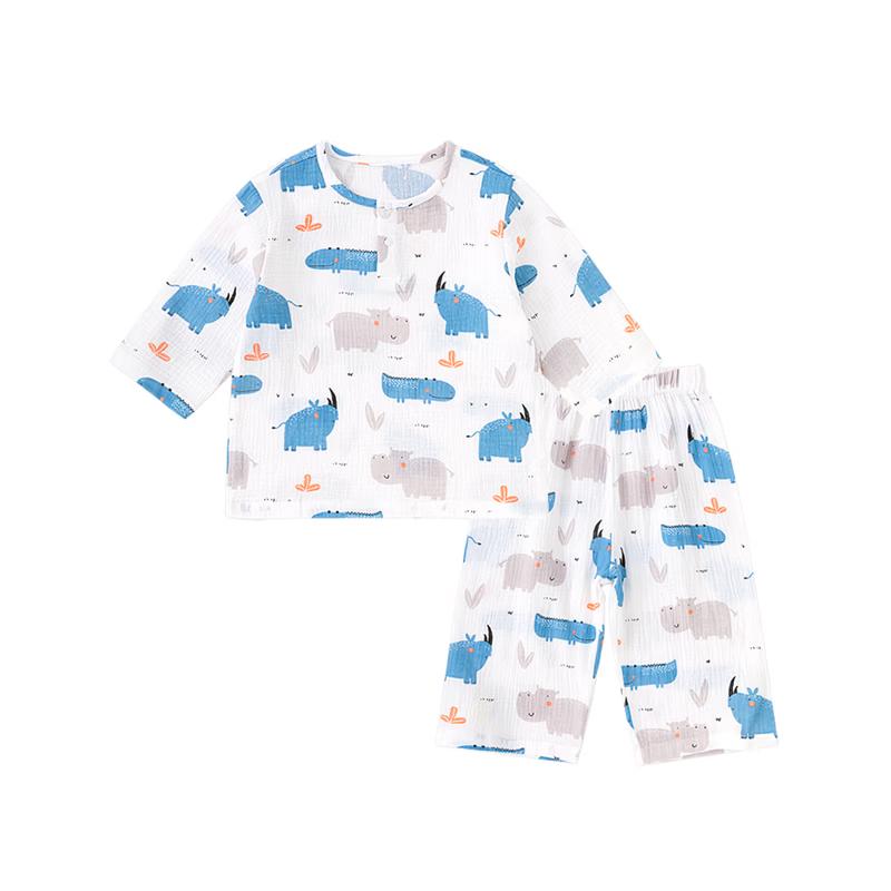 Kids' Summer Pure Cotton Pajama Set