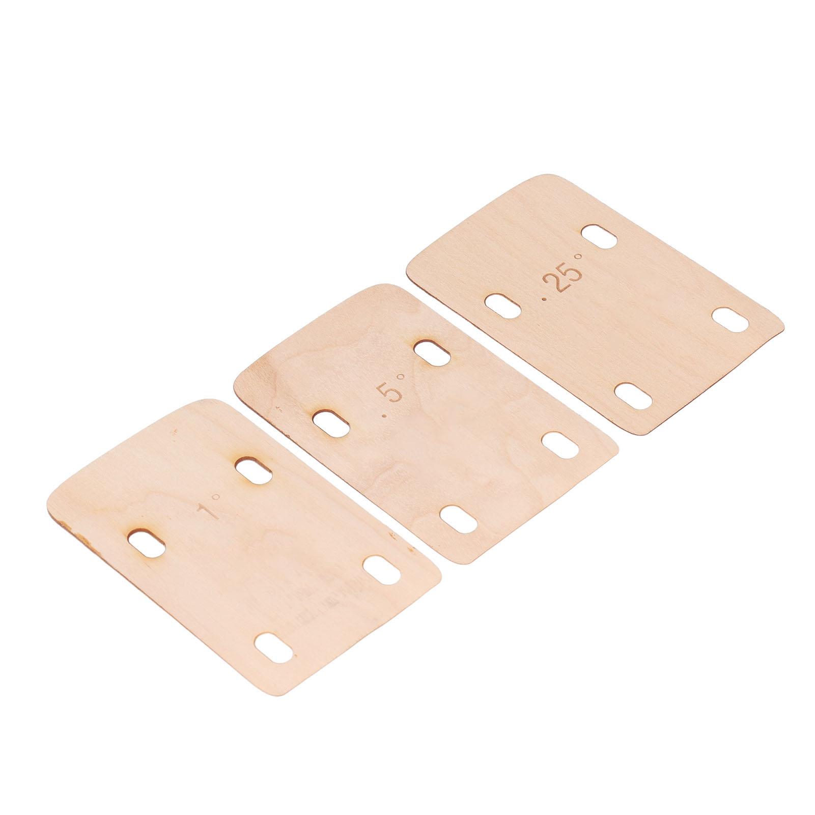 

3 шт. прокладки для грифа гитары из клена 0,25 0,5 1 градус инструмент для пластины для грифа электроакустической гитары