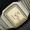 GENUINE VINTAGE SEIKO 5 AUTOMATIC JAPAN MENS CREAM COLOR DIAL WATCH A709192-1