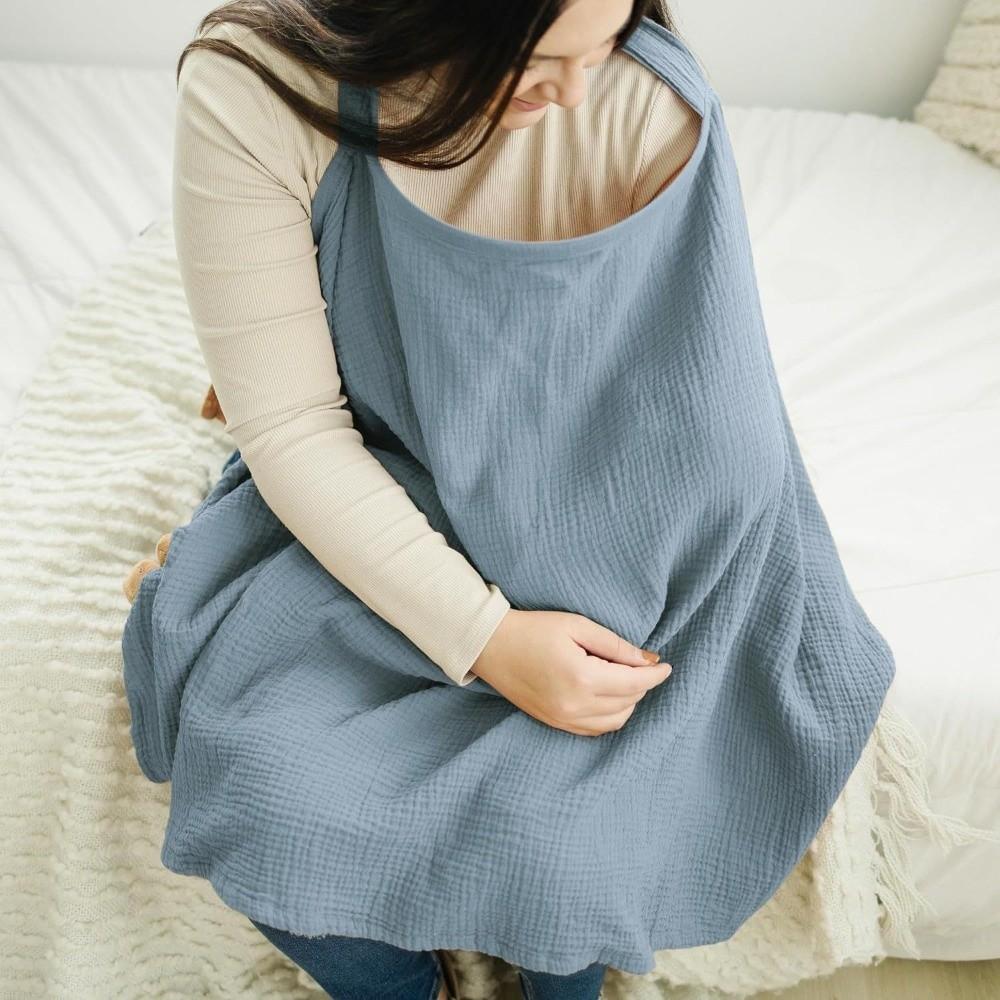Breathable Baby Nursing Cover Arched Neckline Nursing Apron New Breastfeeding Cover Maternity