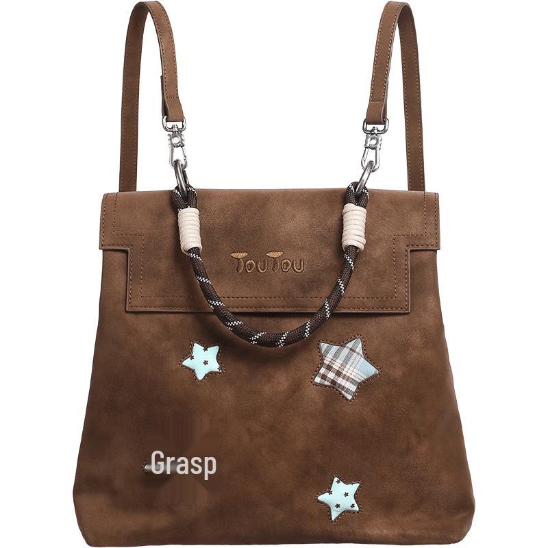 toutou Star Plaid Backpack Medium