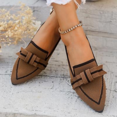 Fashion Women's Shoes Loafers Ballet Flats Pointed Toe Barefoot Slip-on Casual Low Heel Luxury Brand DLSYXD Woman Shoe New In Butterfly