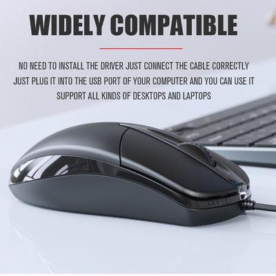 USB Kablolu Bilgisayar Faresi Optik Fare Oyuncu PC Laptop Notebook Bilgisayar Faresi Fareler Ofis Ev Kullanımı İçin