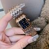 Women'S Watch Simple Medieval Rectangular Feeling Bracelet Chain Watch Retro Feeling Design Watch