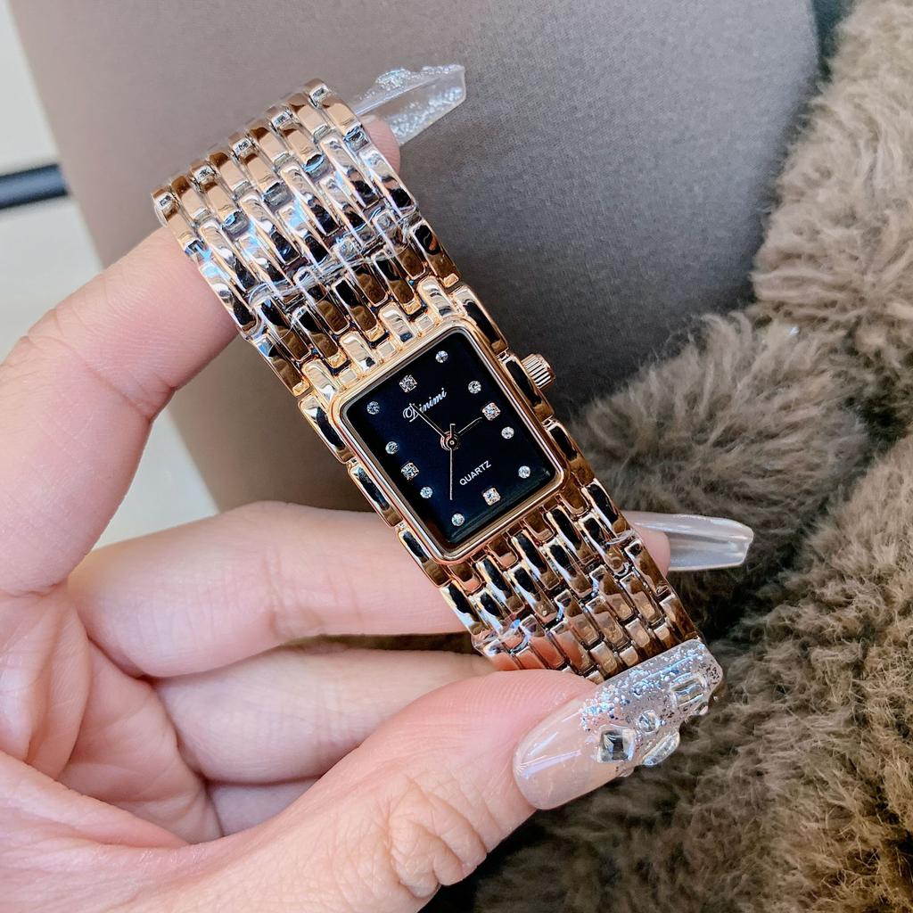 Women'S Watch Simple Medieval Rectangular Feeling Bracelet Chain Watch Retro Feeling Design Watch