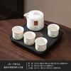 National trend portable landscape travel kung fu tea set tea tray teapot 24 teacup ceramic set camping