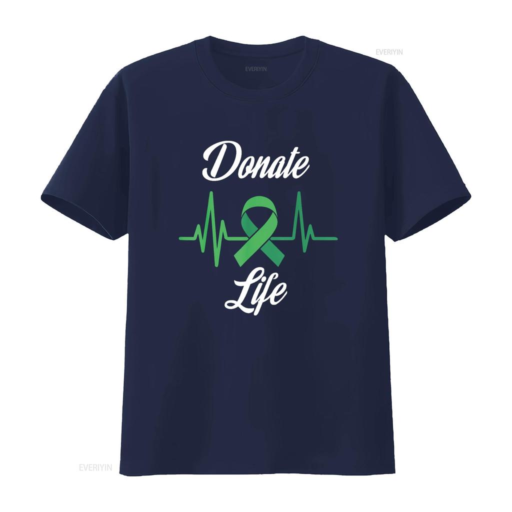 Organ Donors Heartbeat Donate Life T Shirt Vintage Washed Comfortable Stylish Breathable Slightly Stretched Soft Fashion