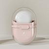 Travel Soap Dish with Drain And Lid - Oval Sealed Portable Soap Box for Business Trip - Made of Durable Material - Suitable for Halloween