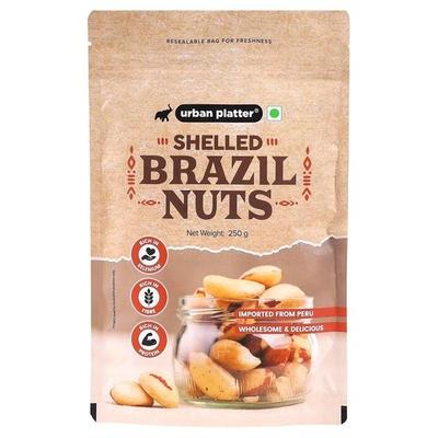 Urban Platter Brazil Nuts, 250g (Rich In Selenium | Superfood | Have 1 Daily)