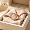 Rhinestone Scarf Ring Round Ring, Sparkling Slide Decorative Clip Holder for Women Neckerchiefs Silk Scarves Shawls Shirts Lightweight