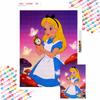 Diamond Painting Kit Full Diamond Round Alice Rabbit Mushroom Home Decor Craft Gift