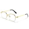 HBK 2022 Luxury Sunglasses Custom Designer Small Rectangle Sun Glasses 2022 Trendy Woman Rimless Sunglasses