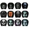 Spooky Auto Interior Accessories 2Pcs Funny Car Headrest Covers, Scary Faces Universal Fit Sleeve Seat Protectors, Breathable Soft Skin Friendly Cover