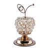 Beads Apples Modern Table Centerpiece Decor Artificial Fruit Figurine Statue Crystal Ornament for