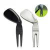 Outil de réparation de divot de golf Fournitures de golf sportives d'extérieur Outils de réparation de gazon Marqueur de position Métal Durable Fourchette de green Accessoires de golf