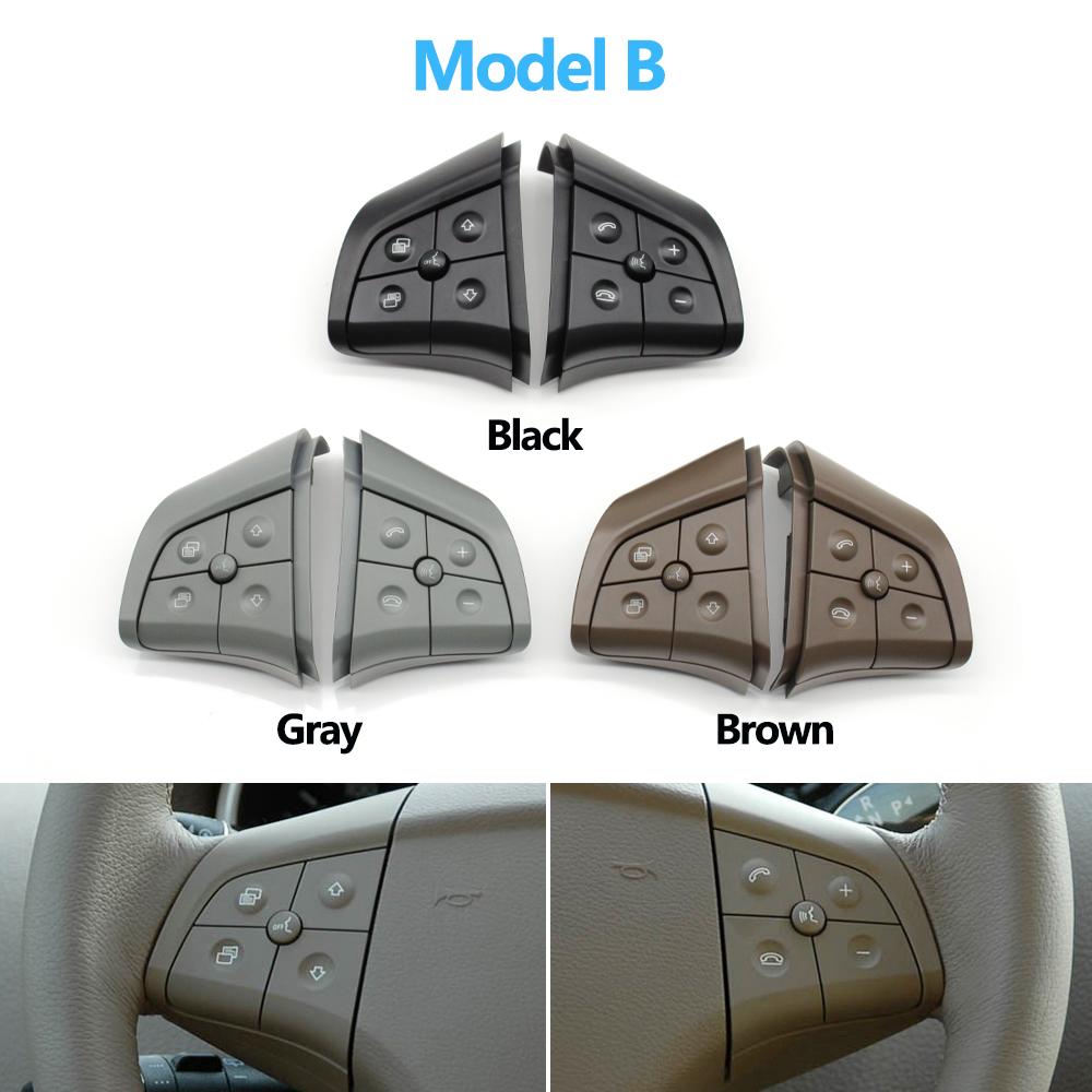 Car Multi-function Steering Wheel Buttons Kit Phone Control Keys For Mercedes Benz W164 W245 W251 ML GL300/350/400/450