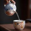 Chaxun Auspicious Dragon Gilded Ceramic Gongfu Teacup Gift Set