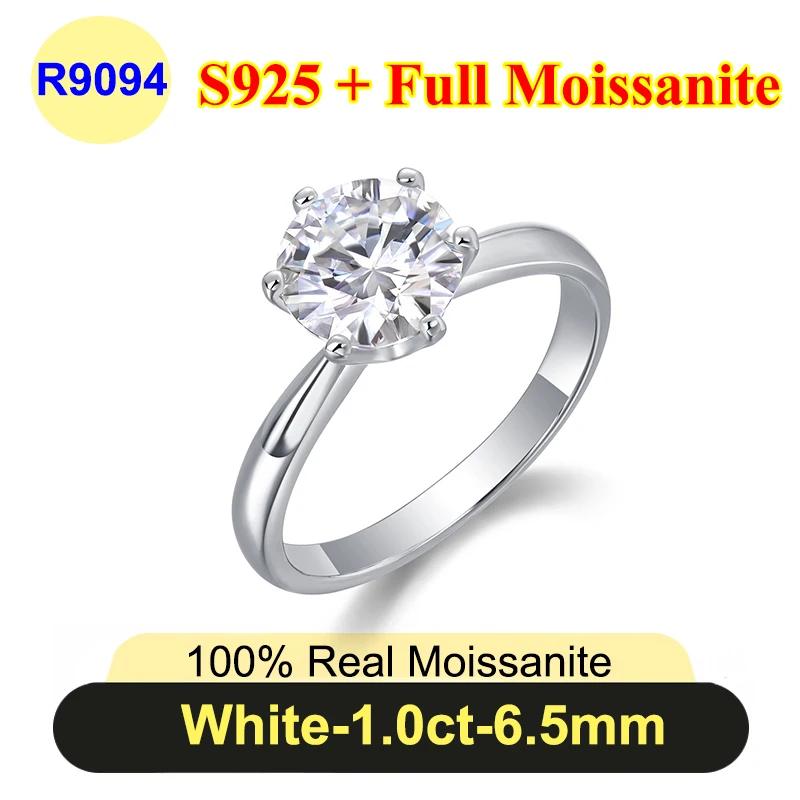 PureNew 1ct-4ct Radiant Cut Full Moissanite Diamond Rings For Women 925 Silver Luxury Oval Cut Lady s Diamond Ring 5&add bag