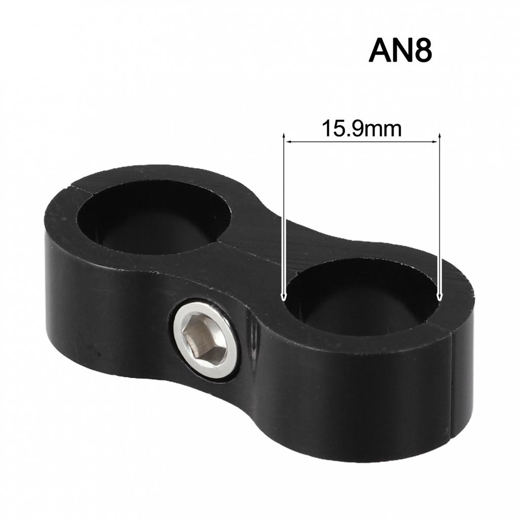 Aluminum AN8 Clamp Fuel Line Clamp Hose Separator Clamp