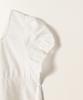 Tudument Polka Dot Puff Sleeve Blouse White