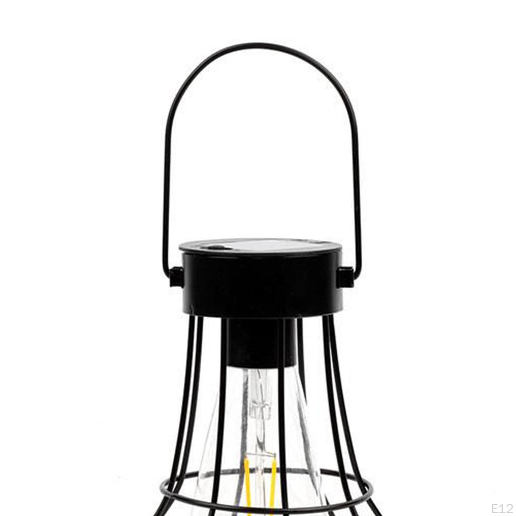 Lantern Lamp Outdoor Hanging Waterproof Metal Garden Decorative Lights for Yard Patio Tree
